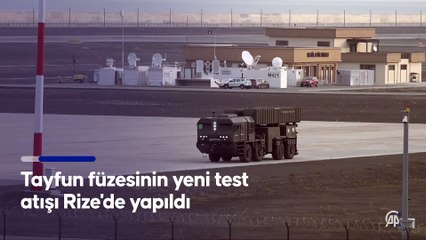 'Tayfun'un, 3'üncü test atışı yapıldı