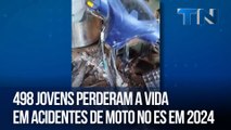 498 jovens perderam a vida em acidentes de moto no ES em 2024