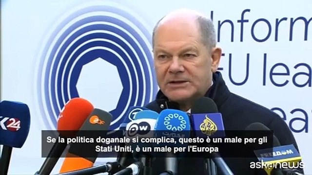 Usa-Ue, Scholz: risponderemo a dazi con i dazi, ma serve cooperazione