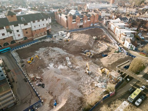 Latest on demolition of Shrewsbury's Riverside Shopping Centre (February 3, 2025)