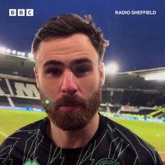 Ben Brereton Diaz reacts after his second Sheffield United debut at Derby County