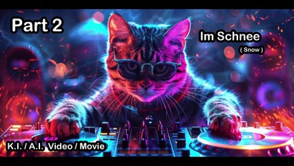 AI Cat to Snow Funny Cats Movie A.I. / K.I. Part 2