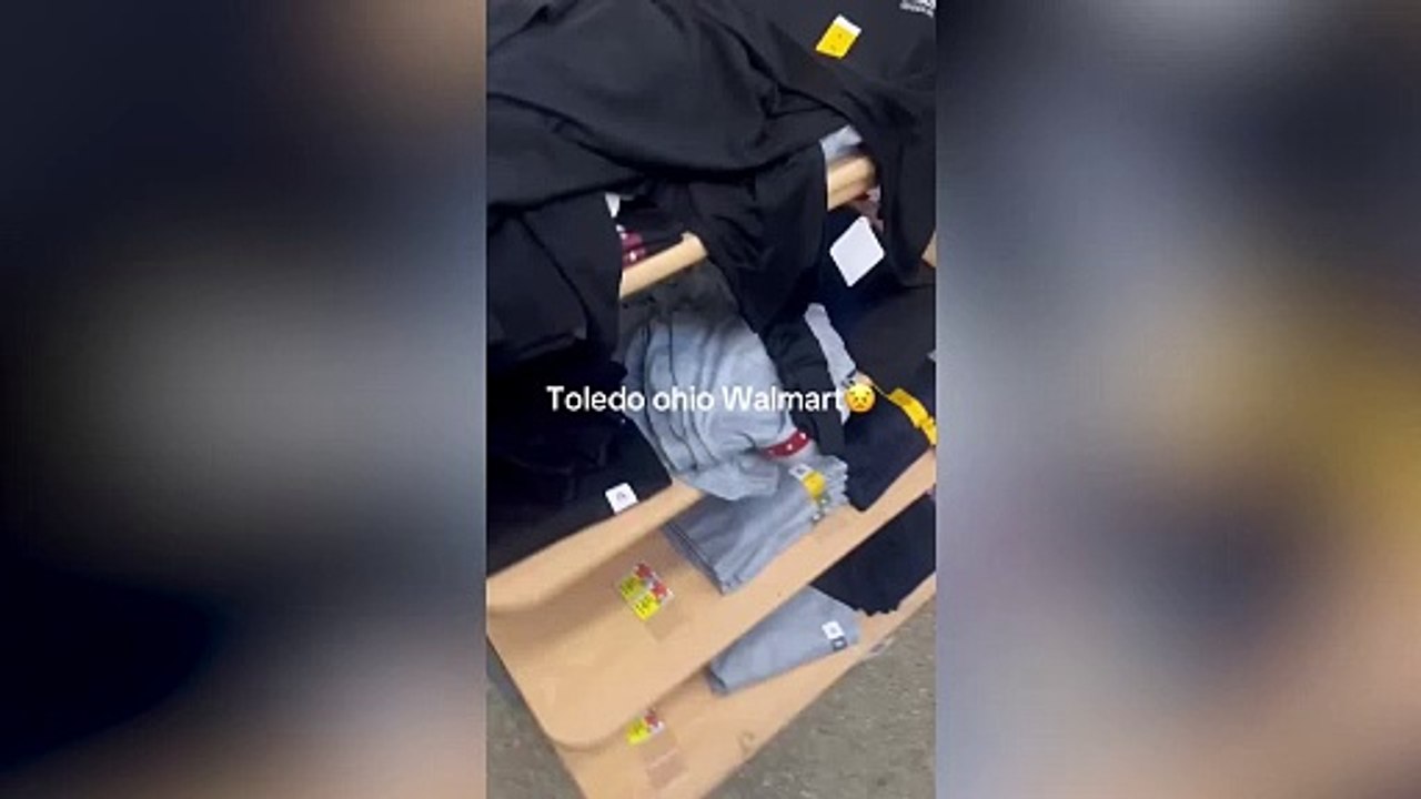 Woman left shocked after spotting bugs on clothes at Walmart