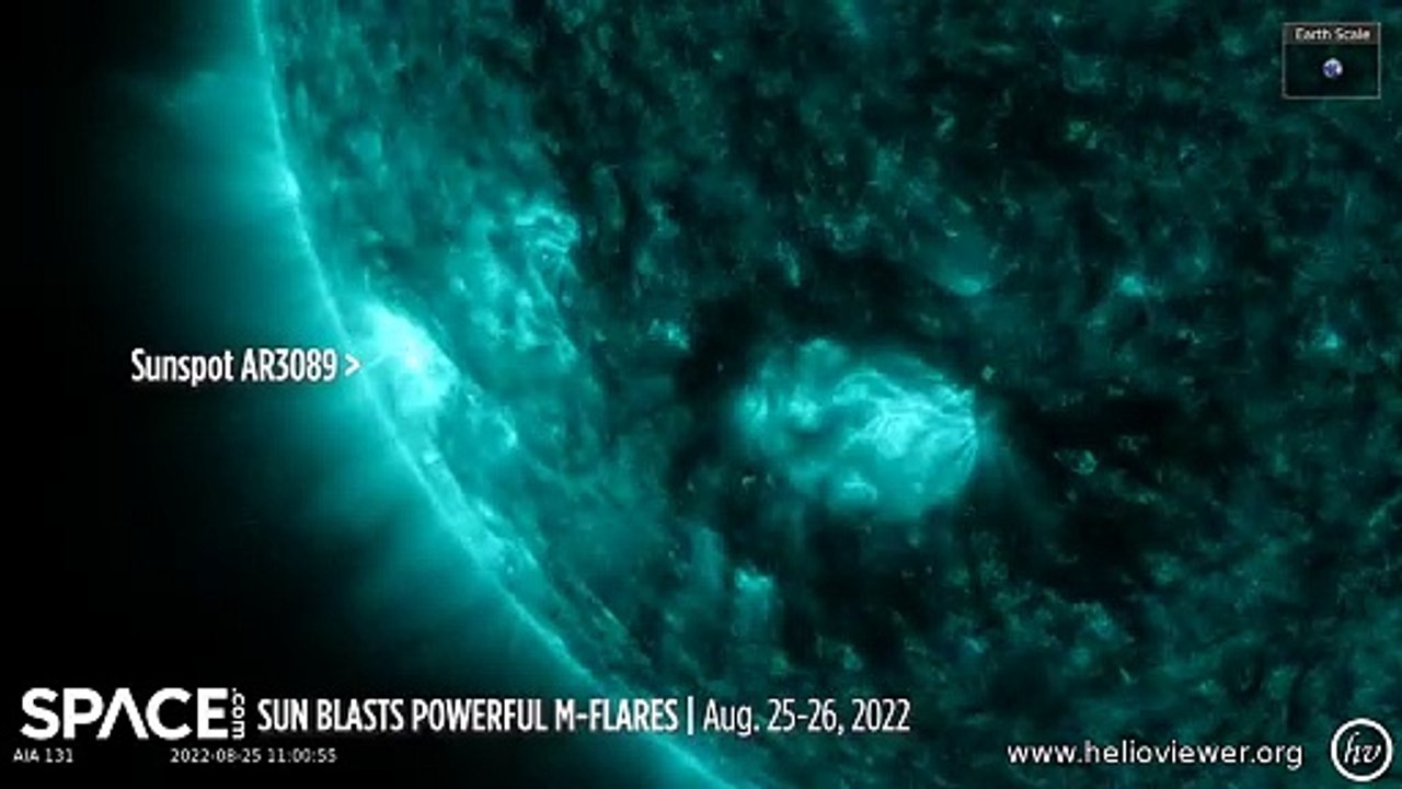 Sun Blasts Powerful M-Class Flares