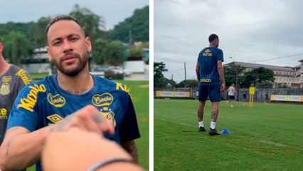 Santos: Neymar ya entrena con el club sin ninguna molestia física