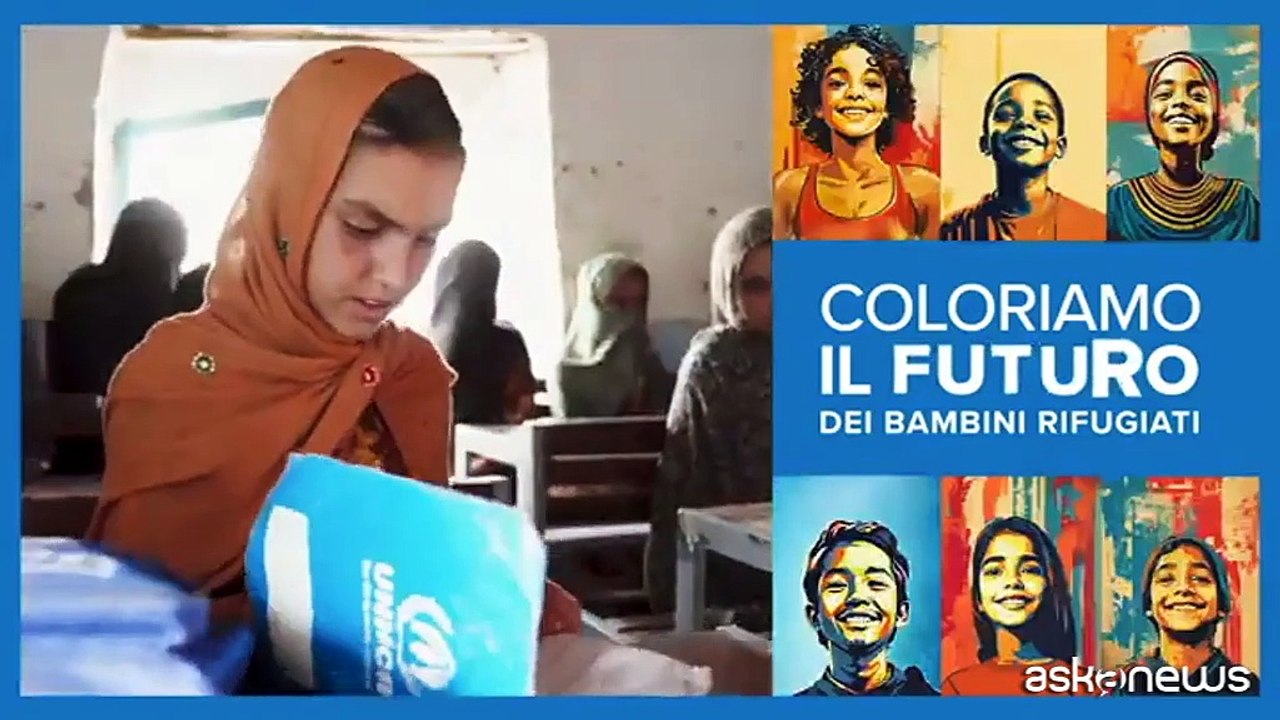 "Coloriamo il futuro"; la campagna UNHCR per i bambini rifugiati