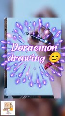 Doraemon drawing...how to draw Doraemon easily... sketch and colour.... Udita's drawing hub
