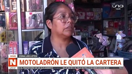 SCZ: UNA MUJER SUFRIÓ EL ROBO DE SU CARTERA CUANDO CAMINABA POR LOS LOTES