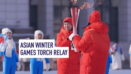 Asian Winter Games torch relay