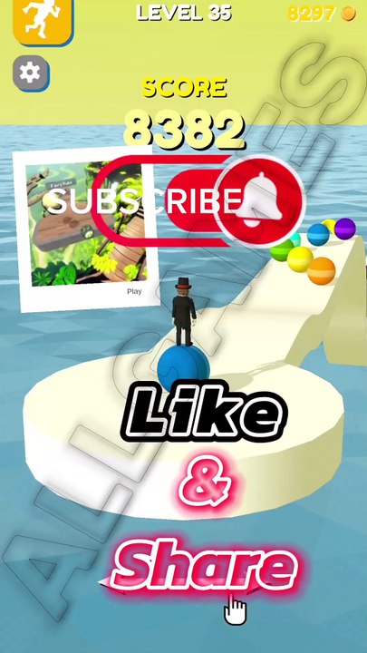 Stack Rider LVL 35 Gameplay FUN GAME #shorts #StackRider #fungames #viralvideo