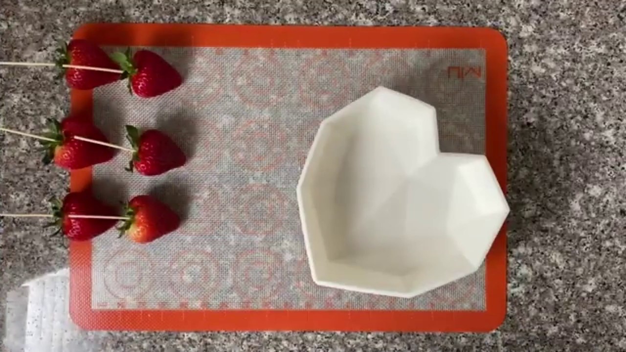 Marbled breakable chocolate heart tutorial