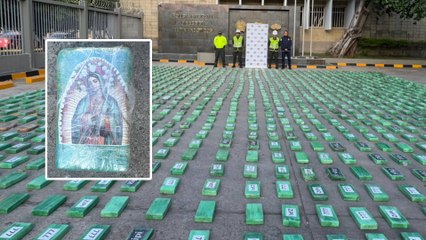 "Hasta con marquillas de la Virgen": así incautaron gigantesco cargamento de cocaína escondido en bananos