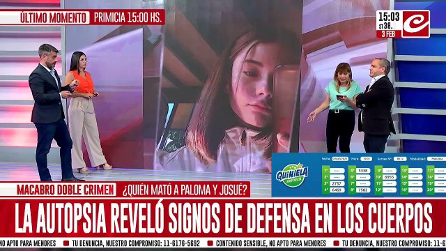 Asesinato de Paloma y Josué: la autopsia reveló signos de defensa en los cuerpos