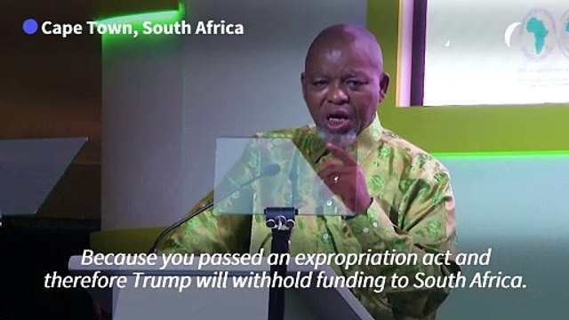 'Let's withhold minerals to the US', says South African minister