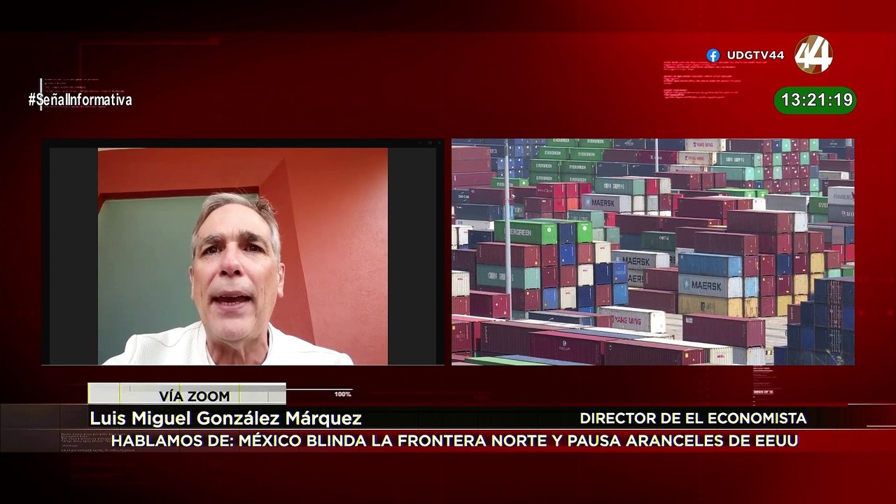 Luis Miguel González habla de la frontera norte blindada y sobre la pausa de aranceles con EEUU.