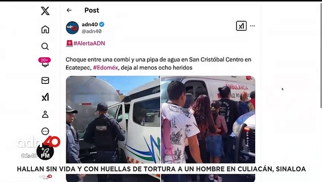🚨¡Última Hora! Al menos ocho heridos deja un choque entre combi y una pipa en Ecatepec, EdoMex