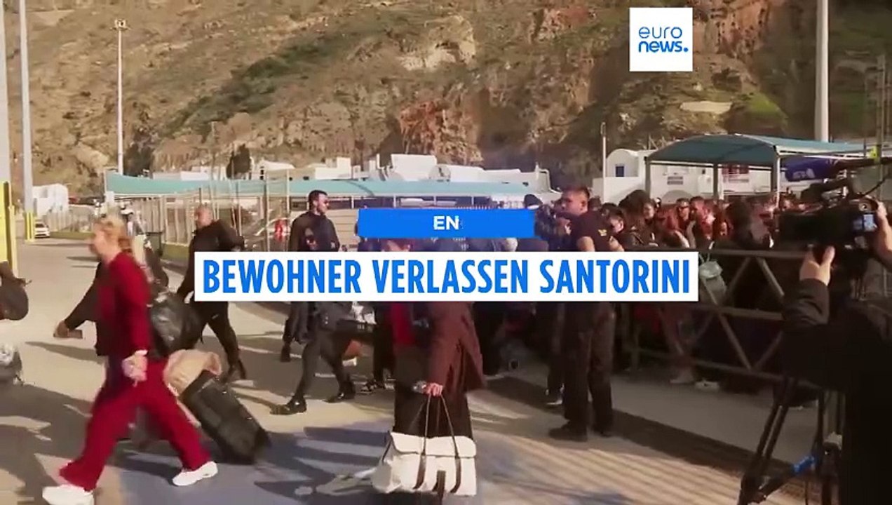 Erdbebengefahr: Bewohner und Hunderte Touristen fliehen von Santorini