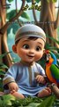 Ma sha Allah Very cute baby reciting پہلا کلمہ طیب| first kalma| kids cartoon| kids | islamic video| islamic kids cartoon