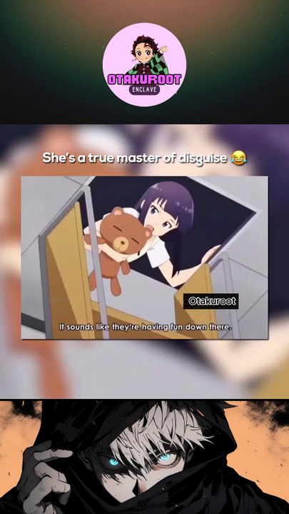 She's a true master of disguise 😂 #anime #animememes #animeedits #otaku #siblings #manga #shorts