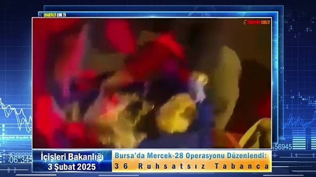 Bursa’da Mercek-28 Operasyonu Düzenlendi: 36 Ruhsatsız Tabanca