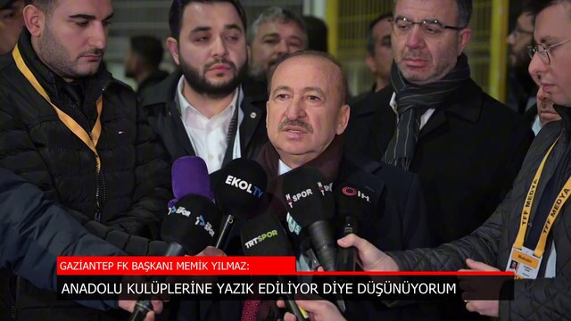Gaziantep FK Başkanı Memik Yılmaz: Anadolu kulüplerine yazık ediliyor