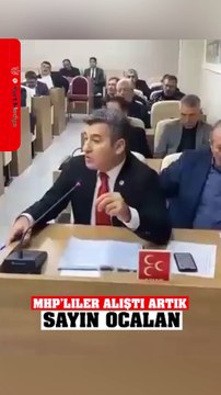 Çorum İl Genel Meclisi MHP Grup Başkanı Dölcü, Öcalan'a 'Sayın' diye hitap etti. #sondakika #çorum #mhp