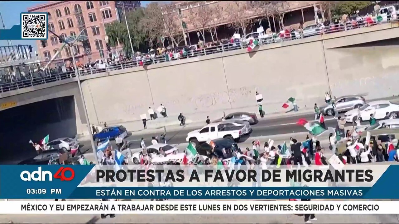 Cientos de personas protestan en California contra las deportaciones masivas de EE.UU.