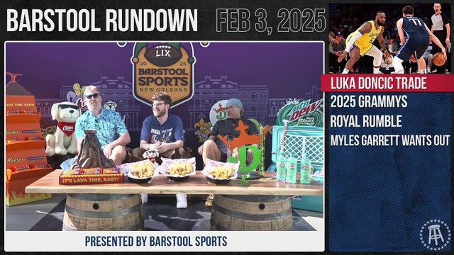 Luka Doncic Traded to Lakers for AD in Blockbuster NBA Deal - Barstool Rundown - February 3rd, 2025