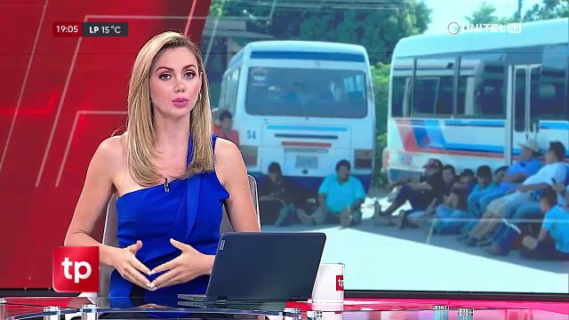 Micreros cierran primer día de paro en Santa Cruz y ratifican que la medida es indefinida