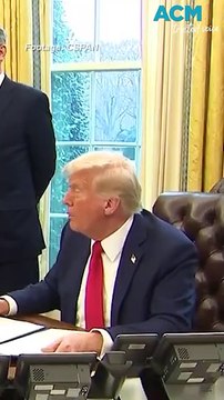 Rupert Murdoch joins President Trump in the Oval Office at the White House