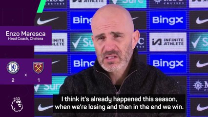Maresca thrilled as Chelsea complete comeback victory