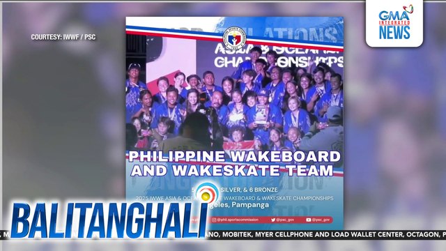 Team Philippines, nag-overall champion sa IWWF Asia & Ocenia Cable Wakeboard & Wakeskate Championship | Balitanghali