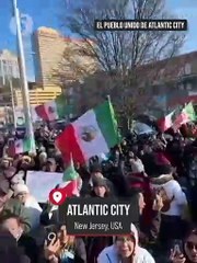 Residents of Atlantic City rally in support of migrant rights