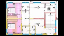 40x26 House Plan made in autocad  495