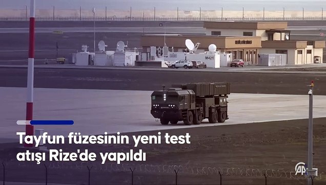 Tayfun füzesinin yeni test atışı Rize'de yapıldı