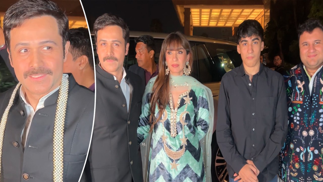 Vicky Bhagnani की Wedding Ceremony में परिवार के साथ पहुंचे Emraan Hashmi का दिखा स्टाइलिश लुक