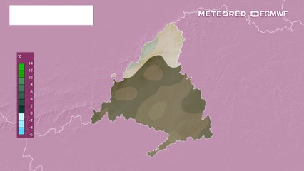 Heladas débiles en Madrid a lo largo de toda la semana.