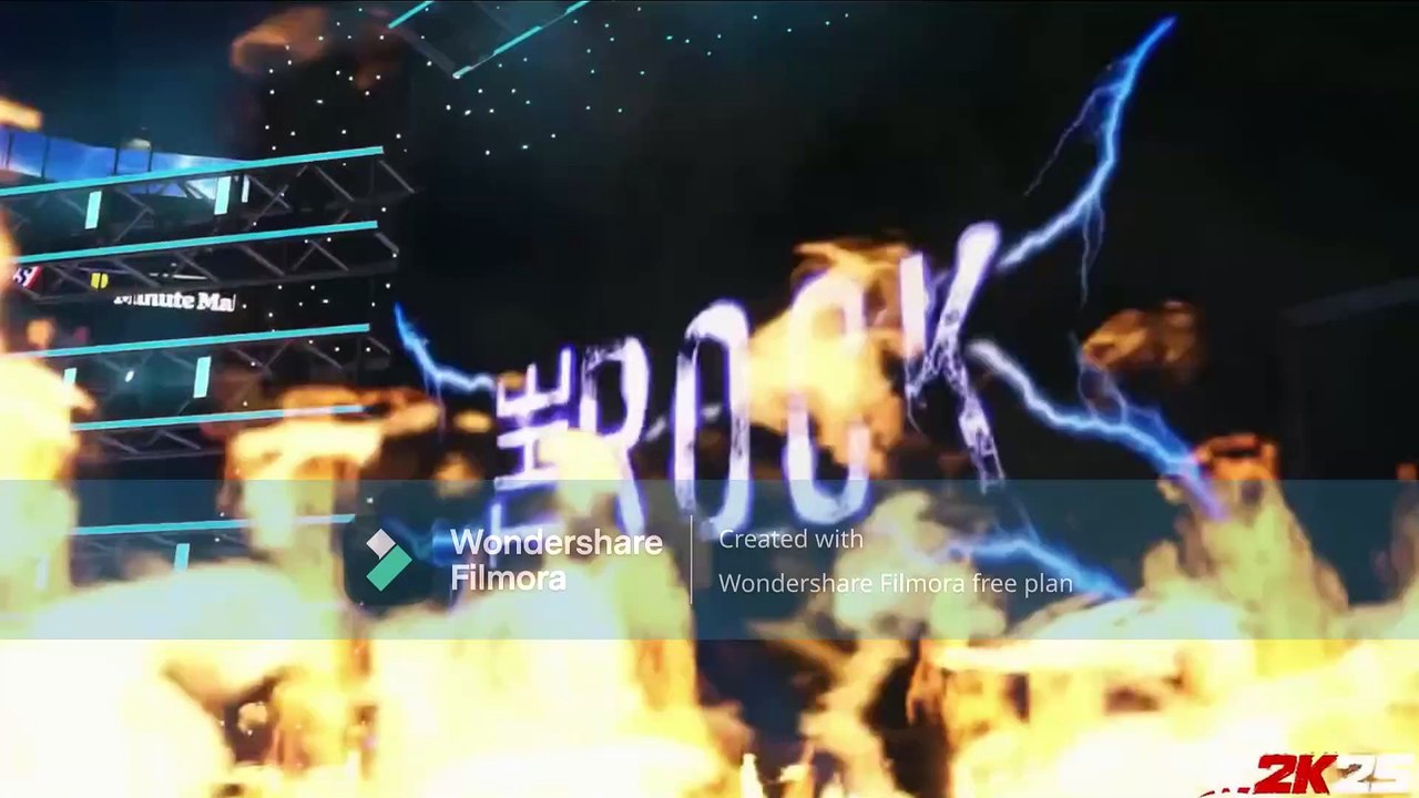 The Rock WWE 2k25 entrance