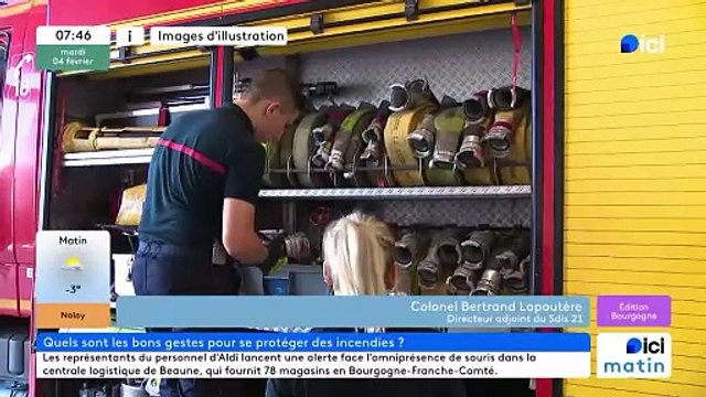 Incendie à Dijon : en centre-ville on craint toujours le pire , expliquent les pompiers de Côte-d'Or