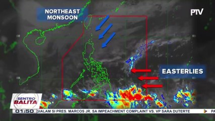Amihan, nakaapekto sa Northern at Central Luzon; Easterlies, nagpapaulan sa Surigao del Sur, Davao Oriental, at Davao de Oro