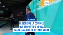 El líder de la CDU asegura que su partido 