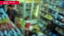 Tenta di uccidere il commerciante in un mini market ma la pistola si inceppa: il video shock