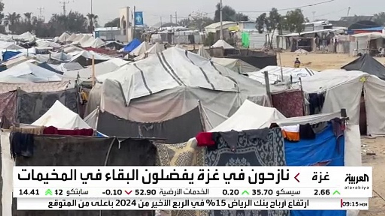 نازحون جنوب غزة يرفضون العودة للشمال لأن منازله...