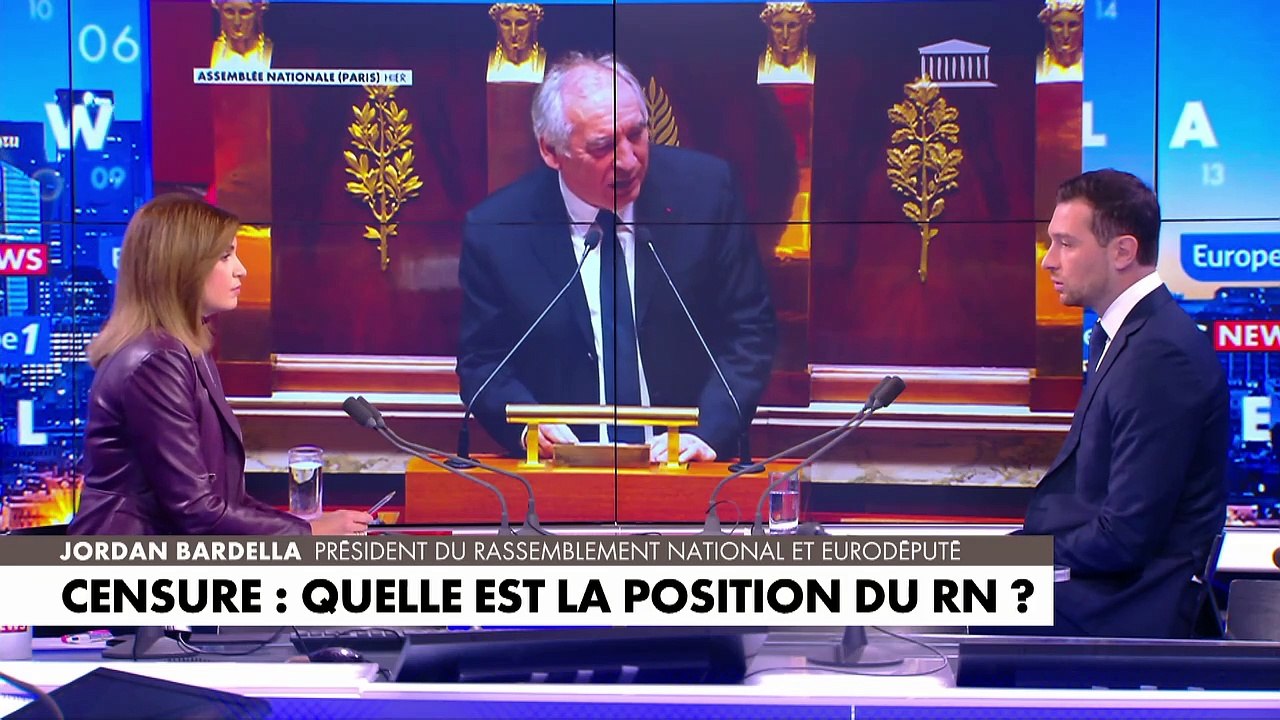 Motion de censure contre Bayrou : «Je crois qu'il faut éviter l'incertitude», confie Jordan Bardella