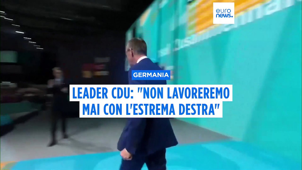 Germania, leader Cdu Friedrich Merz: "Non lavoreremo mai con l'estrema destra di AfD"