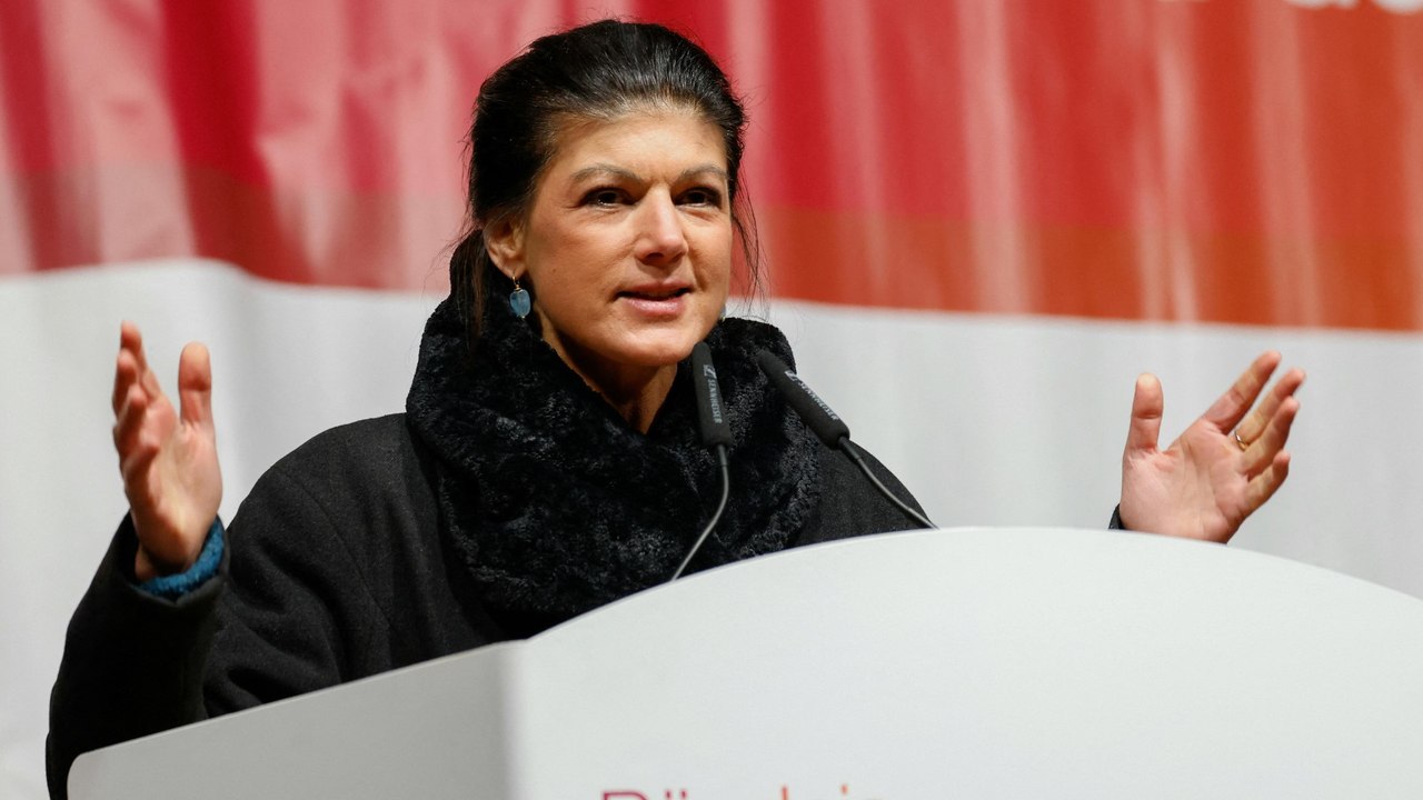 Mäßiger Andrang bei BSW-Wahlkampfauftakt in München