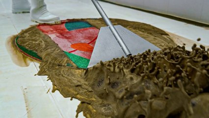 Wash The Carpet Nice And Clean. But Why Does It Become So Slimy - Satisfying Video