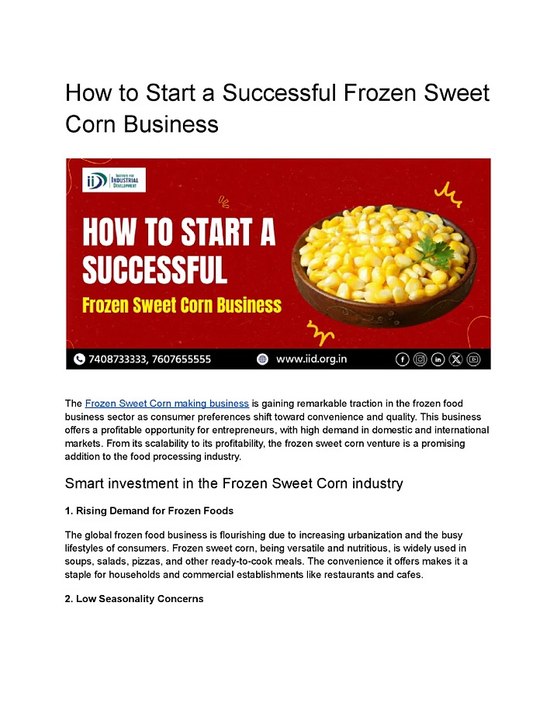 Frozen Sweet Corn Business (2)