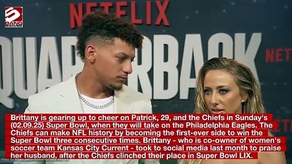 Brittany Mahomes is feeling "happy" not to be "pregnant and tired all the time"