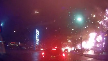 Graban el momento exacto en que se estrella un avión en Filadelfia